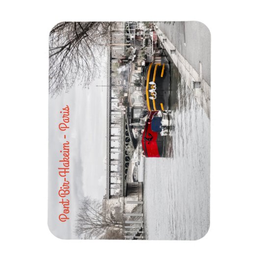 Houseboten nabij Pont Bir-Hakeim - Parijs Magneet (Verticaal)