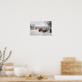 Houseboten nabij Pont Bir-Hakeim - Parijs Poster (Keuken)