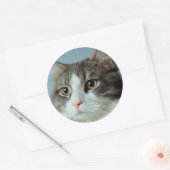 Housecat Ronde Sticker (Envelop)