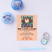 Housecreaning Huis Cleaner  Promo Flyer (Enkel)
