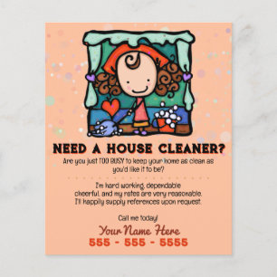 Housecreaning Huis Cleaner  Promo Flyer