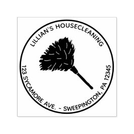 Housecreaning Maid Cleaning Retouradres Zelfinktende Stempel