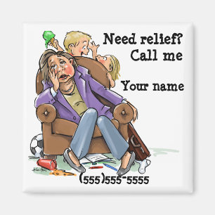 Housecreaning service reminder magneet aangepast