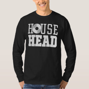 Househead - House Music DJ Vinyl EDM Festival T-shirt