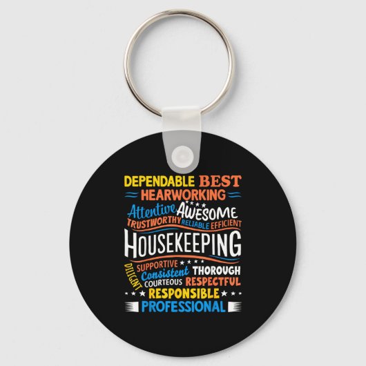 Housekeeng Appreciation Environmental Services Wee Sleutelhanger (Voorkant)