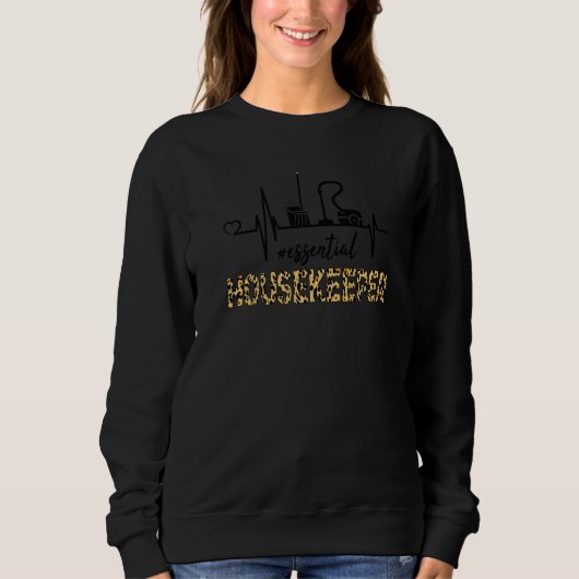 Housekeeper Essential Housekeeper Heartbeat Leopa Trui (Voorkant)