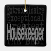 Housekeeper Extraordinaire Keramisch Ornament (Achterkant)