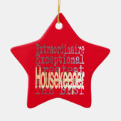 Housekeeper Extraordinaire Keramisch Ornament (Voorkant)