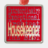 Housekeeper Extraordinaire Metalen Ornament (Voorkant)