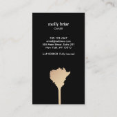 HouseKeeper Gold Feather Duster House Cleaning Visitekaartje (Achterkant)