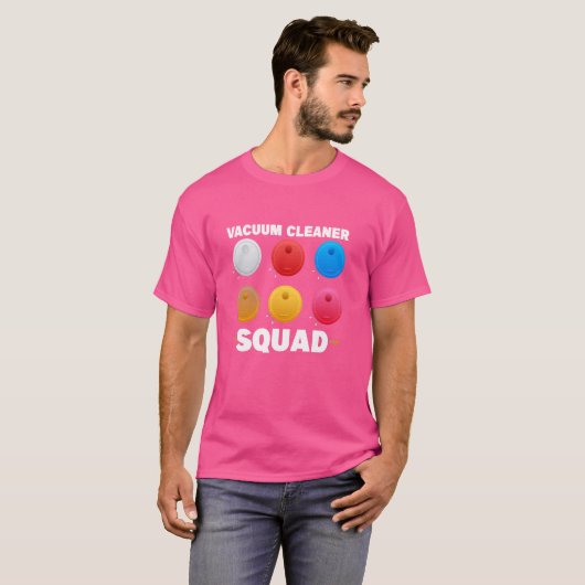 Housekeeper Stofzuiger Squad T-shirt (Voorkant volledig)
