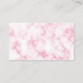 housekeeping Cartoon roze marmer Schoonmaak Servic Visitekaartje (Achterkant)