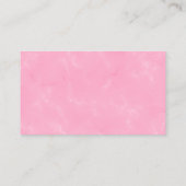 housekeeping Cartoon roze marmer Schoonmaak Servic Visitekaartje (Achterkant)