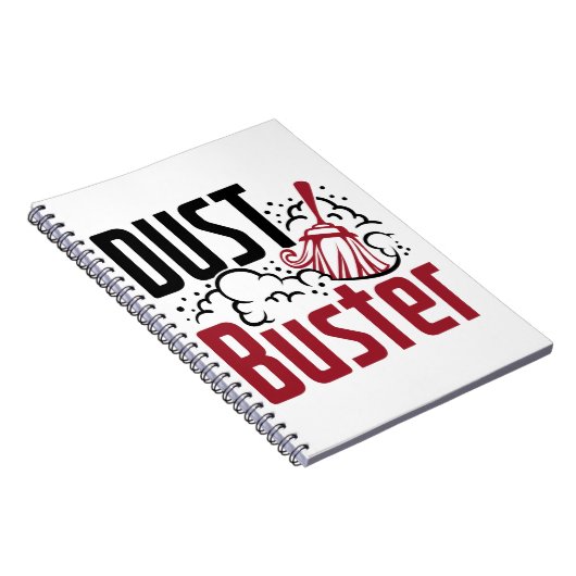Housekeeping Housekeeper Cleaning Lady Dust Buster Notitieboek (Rechterzijde)