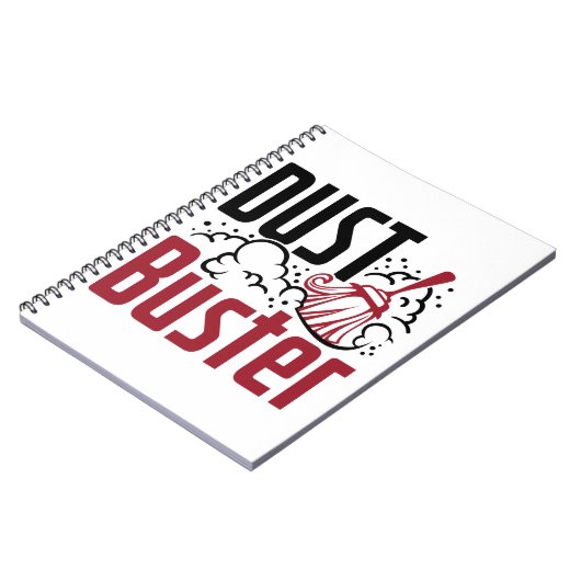 Housekeeping Housekeeper Cleaning Lady Dust Buster Notitieboek (Linkerzijde)