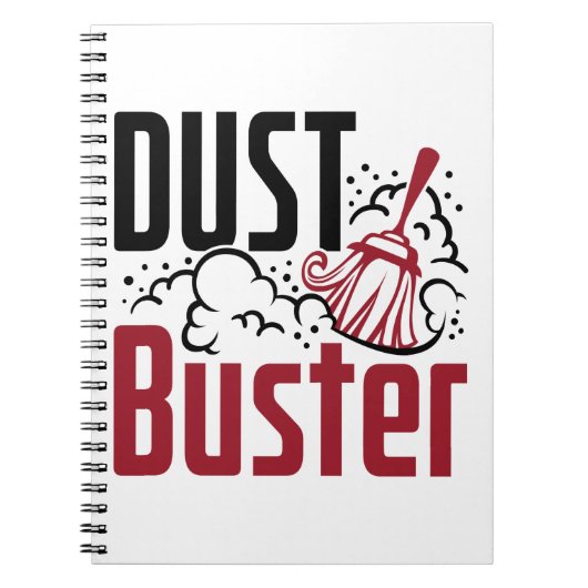 Housekeeping Housekeeper Cleaning Lady Dust Buster Notitieboek (Voorkant)