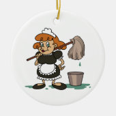 Housekeeping Maid Keramisch Ornament (Voorkant)