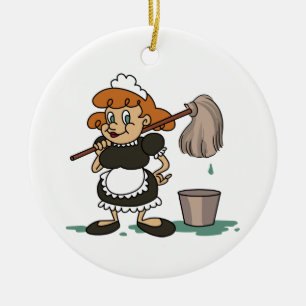 Housekeeping Maid Keramisch Ornament