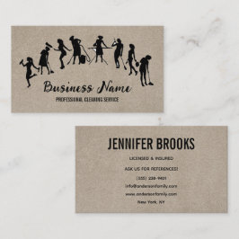 Housekeeping Maid Service Cleaning Professional Visitekaartje