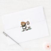 Housekeeping Maid Vierkante Sticker (Envelop)