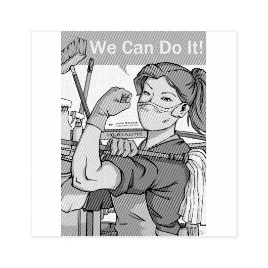 Housekeeping Rubber Stamp Rubberstempel (Afrduk)