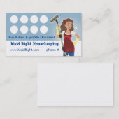 Housekeeping Service Loyalty Punch Kaart (Voorkant / Achterkant)