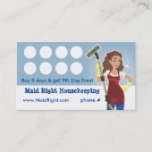 Housekeeping Service Loyalty Punch Kaart (Voorkant)