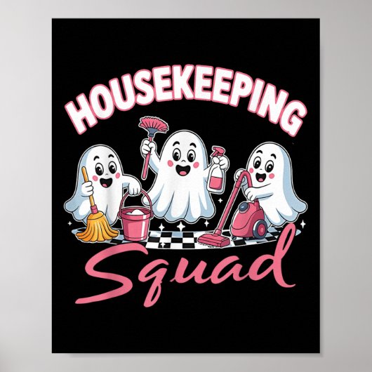 Housekeeping Squad Team Cleaner Environmental Serv Poster (Voorkant)