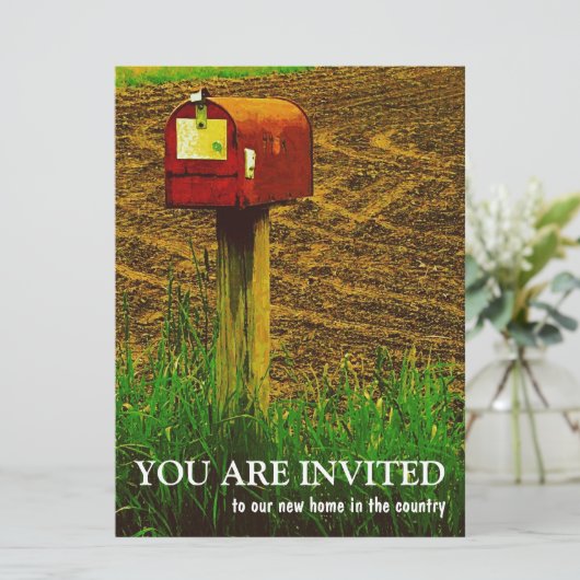 Houseopwarming Party - New Country Home Kaart (Staand voorkant)