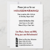 Houseopwarming Party - New Country Home Kaart (Achterkant)