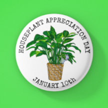 Houseplant Appreciation Day - 10 januari Button