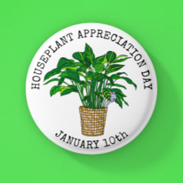 Houseplant Appreciation Day - 10 januari Button