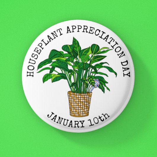 Houseplant Appreciation Day - 10 januari Button