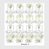 Houseplant dank u woordspeling sticker (Vel)