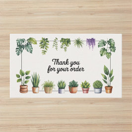 Houseplant Small Business Thank You Business Card Visitekaartje