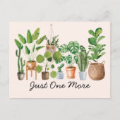 Houseplant Waterverf Tuinieren Quote Briefkaart (Voorkant)