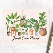 Houseplant Waterverf Tuinieren Quote Briefkaart