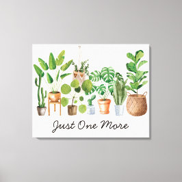 Houseplant Waterverf Tuinieren Quote Canvas Afdruk