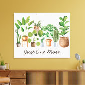 Houseplant Waterverf Tuinieren Quote Canvas Afdruk (Insitu (Woonkamer))