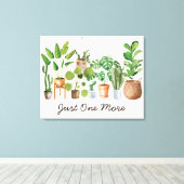 Houseplant Waterverf Tuinieren Quote Canvas Afdruk (Insitu (Houten vloer))