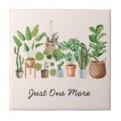 Houseplant Waterverf Tuinieren Quote Tegeltje (Voorkant)