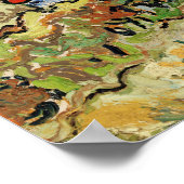 Houses and Figuur (1890) van Vincent Van Gogh Poster (Hoek)