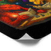 Houses And Humans Funny Novelty Rpg Gamers Men Wom Poster (Hoek)