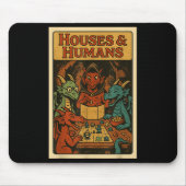 Houses And Humans Funny Rpg Gamer Nerd Gaming Men  Muismat (Voorkant)