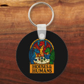 Houses And Humans Funny Rpg Nerdy Gamers Men Women Sleutelhanger (Voorkant)