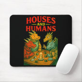 Houses And Humans Gaming Funny Rpg Gamer Men Boys  Muismat (Met muis)