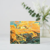 Houses Atop a Mountain, New Mexico Briefkaart (Staand voorkant)