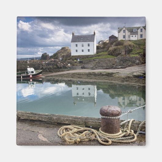 Houses en boten langs het water magneet (Voorkant)