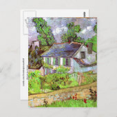 Houses in Auvers, Vincent van Gogh Briefkaart (Voorkant / Achterkant)