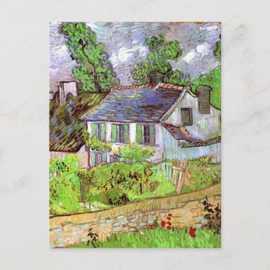 Houses in Auvers, Vincent van Gogh Briefkaart (Voorkant)